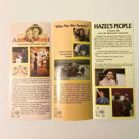 Vintage  Pennsylvania Brochures Motel Inn Amish World Basketville Pamphlets - Picture 11 of 16